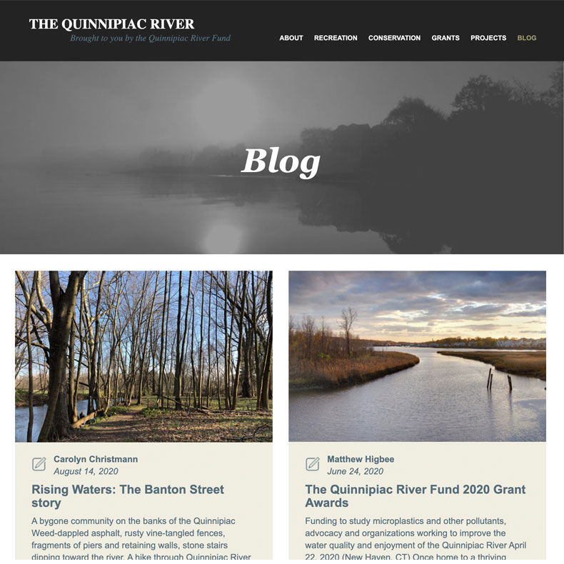 The Quinnipiac River Blog